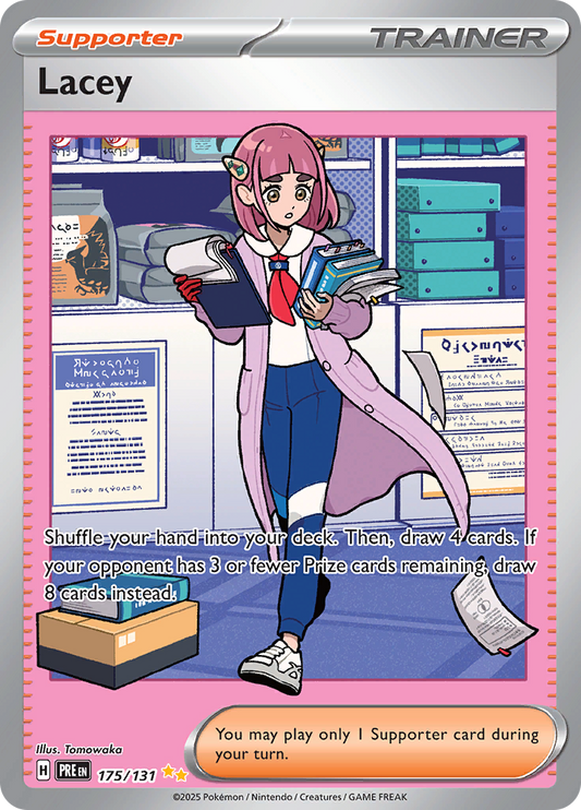 Lacey 175/131 from Prismatic Evolutions (PRE) - Special Illustration Rare English Pokémon TCG single card