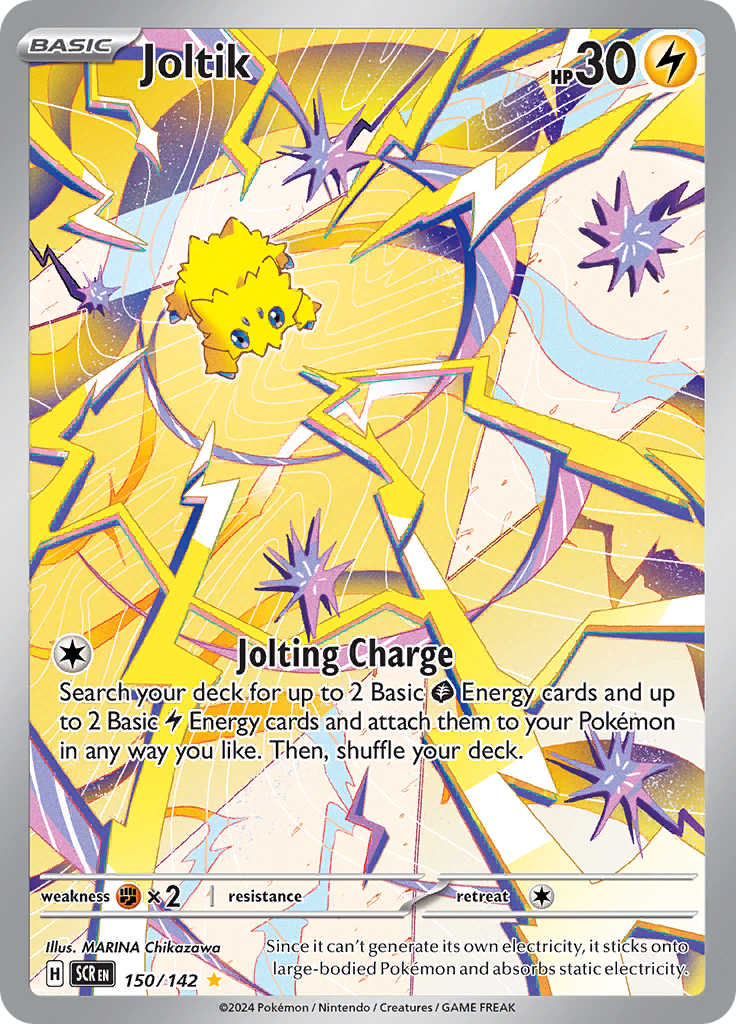 Joltik 150/142 from Stellar Crown (SCR) - Illustration Rare English Pokémon TCG single card