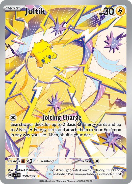 Joltik 150/142 from Stellar Crown (SCR) - Illustration Rare English Pokémon TCG single card