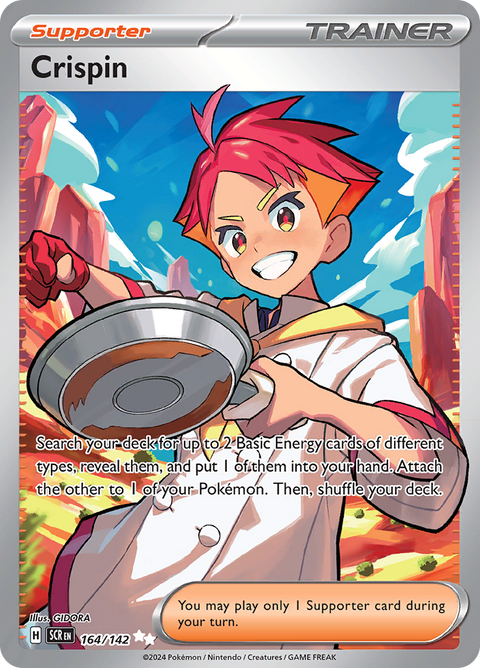Crispin 164/142 from Stellar Crown (SCR) - Ultra Rare English Pokémon TCG single card
