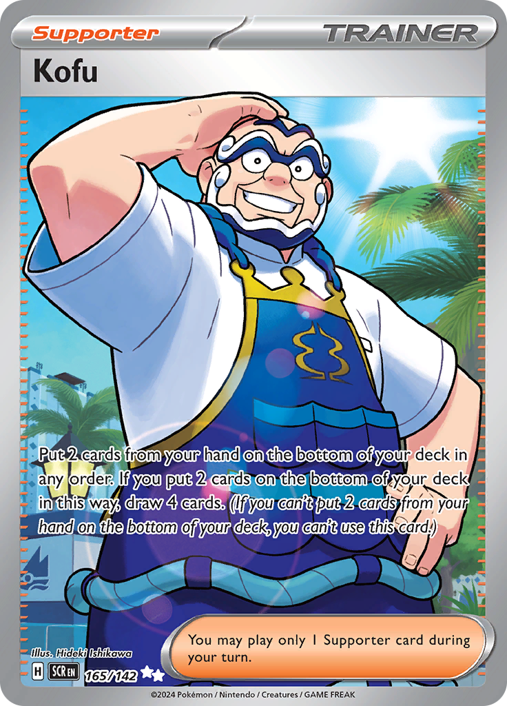 Kofu 165/142 from Stellar Crown (SCR) - Ultra Rare English Pokémon TCG single card