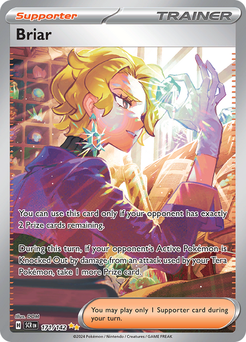 Briar 171/142 from Stellar Crown (SCR) - Special Illustration Rare English Pokémon TCG single card