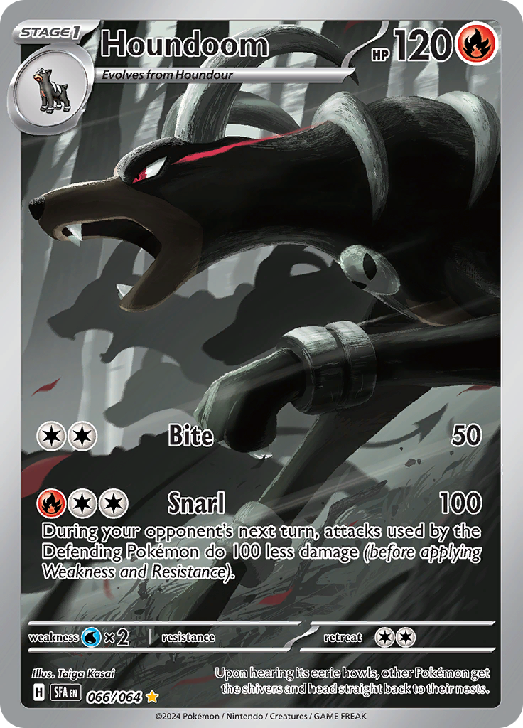 Houndoom 066/064 from Shrouded Fable (SFA) - Illustration Rare English Pokémon TCG single card