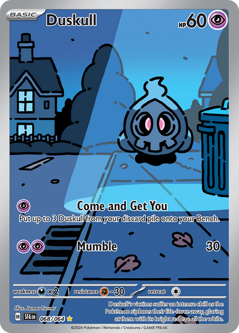 Duskull 068/064 from Shrouded Fable (SFA) - Illustration Rare English Pokémon TCG single card