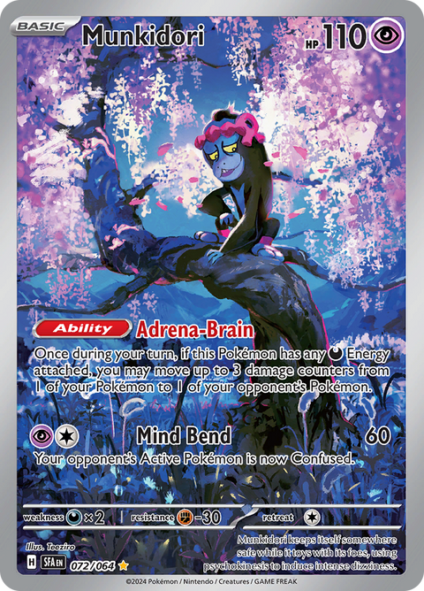 Munkidori 072/064 from Shrouded Fable (SFA) - Illustration Rare English Pokémon TCG single card