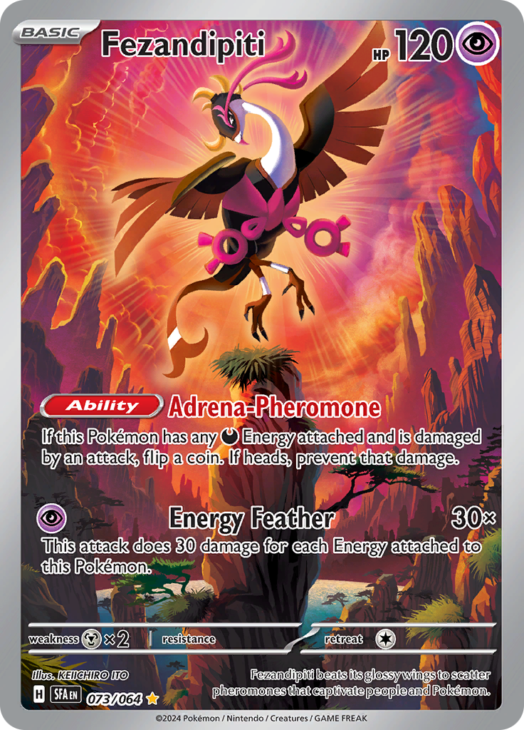 Fezandipiti 073/064 from Shrouded Fable (SFA) - Illustration Rare English Pokémon TCG single card
