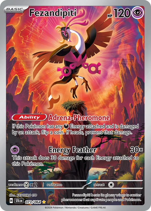 Fezandipiti 073/064 from Shrouded Fable (SFA) - Illustration Rare English Pokémon TCG single card