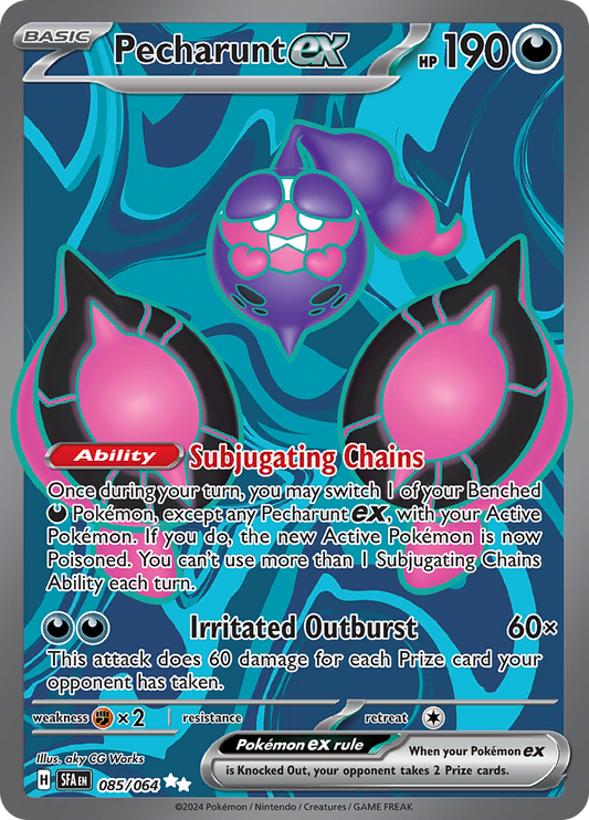 Pecharunt ex 085/064 from Shrouded Fable (SFA) - Ultra Rare English Pokémon TCG single card