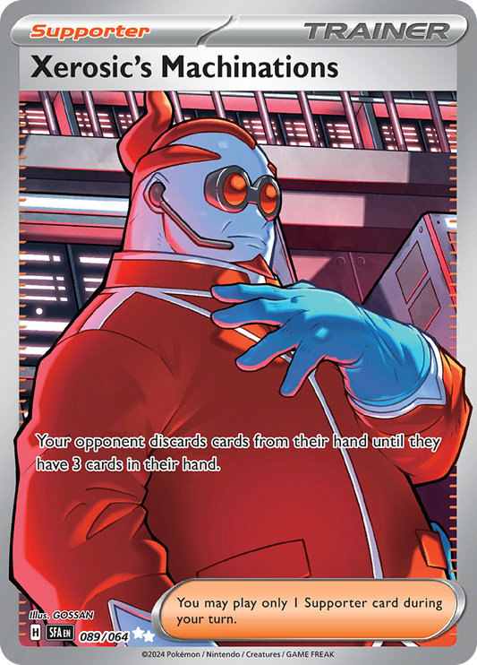 Xerosic's Machinations 089/064 from Shrouded Fable (SFA) - Ultra Rare English Pokémon TCG single card
