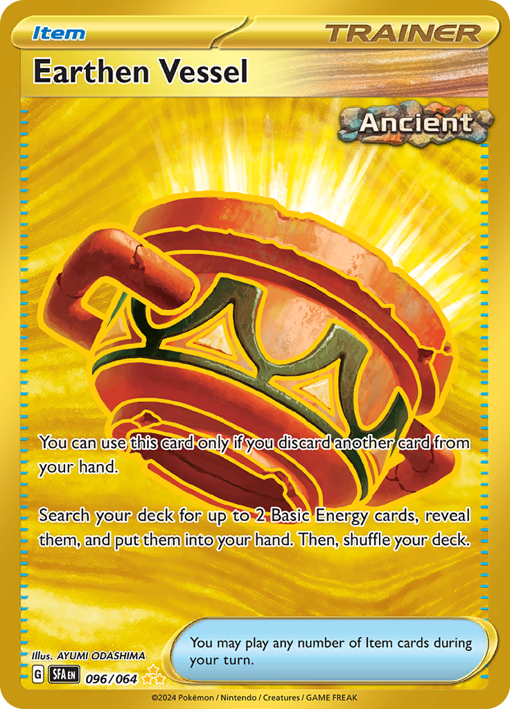 Earthen Vessel 096/064 from Shrouded Fable (SFA) - Hyper Rare English Pokémon TCG single card
