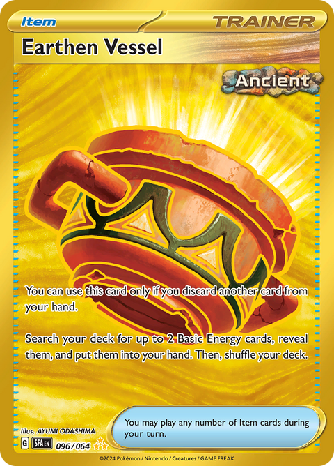 Earthen Vessel 096/064 from Shrouded Fable (SFA) - Hyper Rare English Pokémon TCG single card