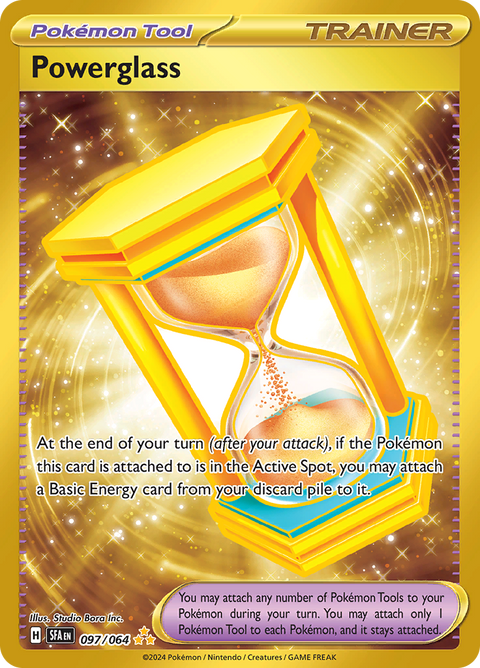 Powerglass 097/064 from Shrouded Fable (SFA) - Hyper Rare English Pokémon TCG single card