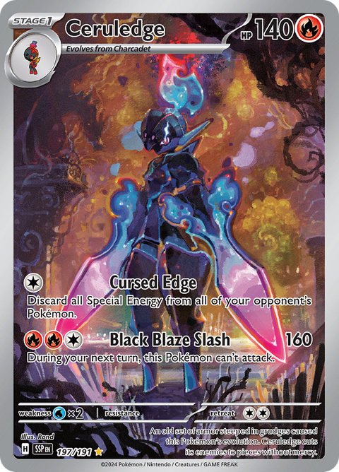 Ceruledge 197/191 from Surging Sparks (SSP) - Illustration Rare English Pokémon TCG single card