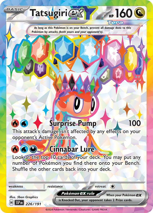 Tatsugiri ex 226/191 from Surging Sparks (SSP) - Ultra Rare English Pokémon TCG single card