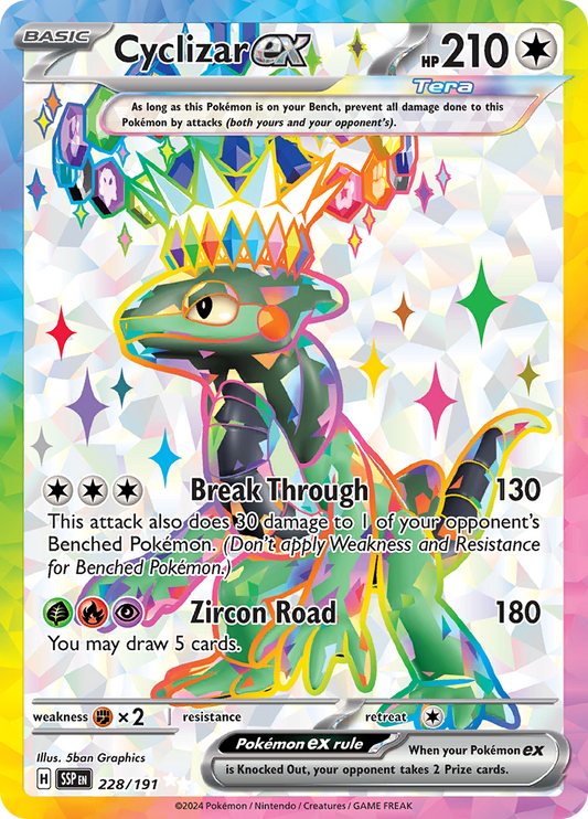 Cyclizar ex 228/191 from Surging Sparks (SSP) - Ultra Rare English Pokémon TCG single card