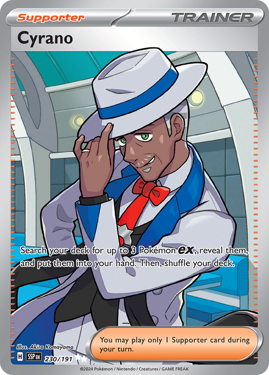 Cyrano 230/191 from Surging Sparks (SSP) - Ultra Rare English Pokémon TCG single card