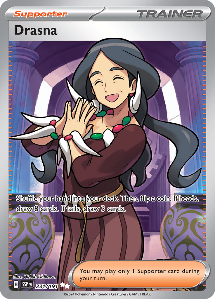 Drasna 231/191 from Surging Sparks (SSP) - Ultra Rare English Pokémon TCG single card