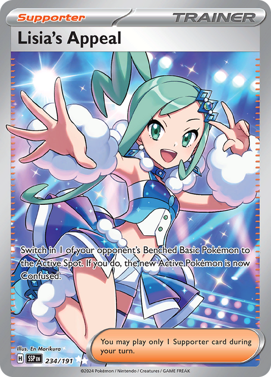 Lisia's Appeal 234/191 from Surging Sparks (SSP) - Ultra Rare English Pokémon TCG single card