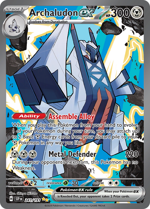 Archaludon ex 241/191 from Surging Sparks (SSP) - Special Illustration Rare English Pokémon TCG single card