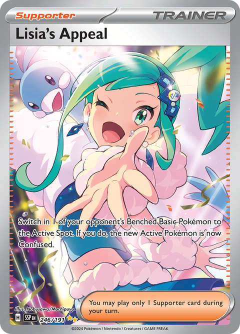 Lisia's Appeal 246/191 from Surging Sparks (SSP) - Special Illustration Rare English Pokémon TCG single card