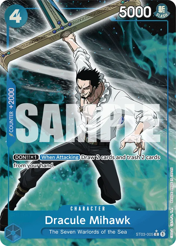 Dracule Mihawk (ST03-005) PRB01 Alternate Art (AA)
