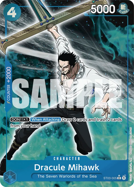 Dracule Mihawk (ST03-005) PRB01 Alternate Art (AA)
