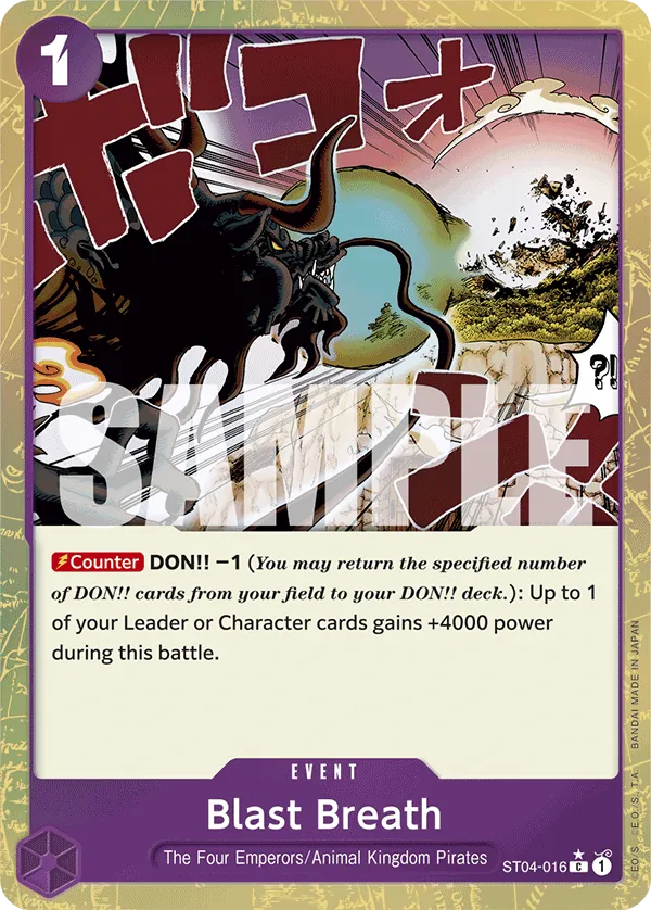 Blast Breath (ST04-016) PRB01 Alternate Art (AA)