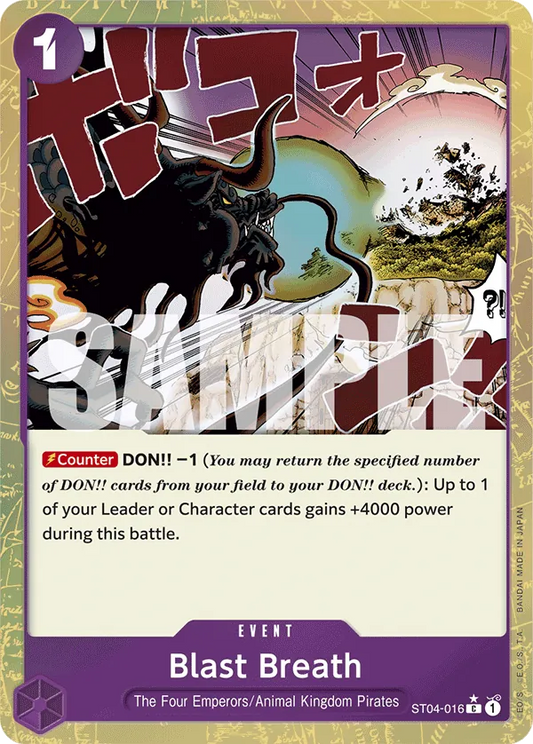 Blast Breath (ST04-016) PRB01 Alternate Art (AA)