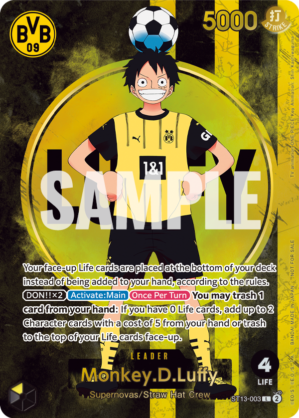 Monkey D. Luffy (ST13-003) Borussia Dortmund × One Piece Collaboration Special Event Promo