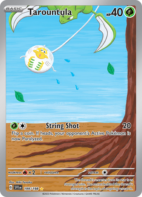 Tarountula 199/198 from Scarlet & Violet (SVI) - Illustration Rare English Pokémon TCG single card
