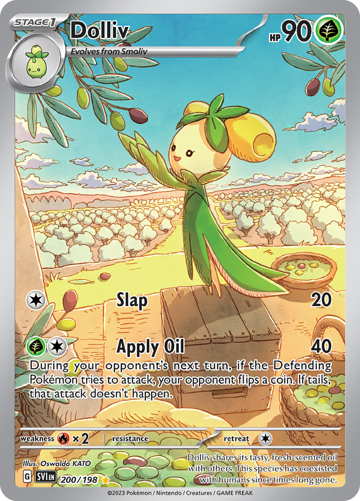 Dolliv 200/198 from Scarlet & Violet (SVI) - Illustration Rare English Pokémon TCG single card