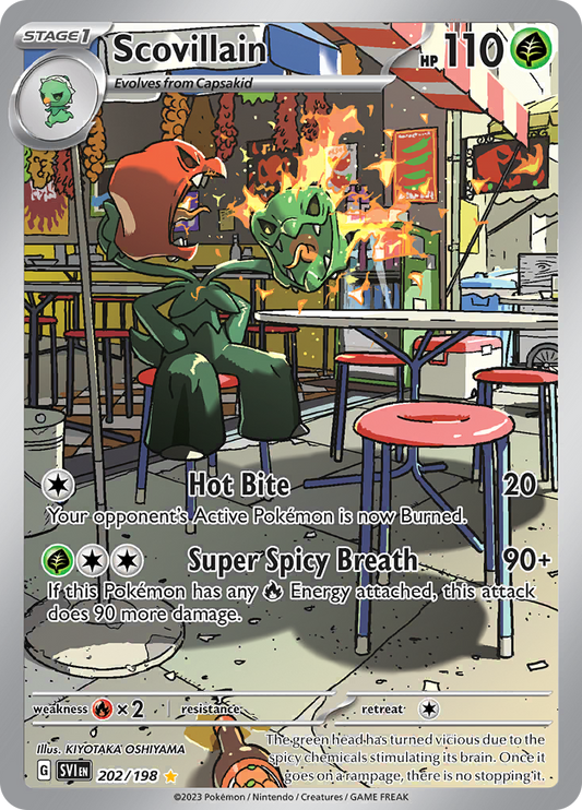 Scovillain 202/198 from Scarlet & Violet (SVI) - Illustration Rare English Pokémon TCG single card