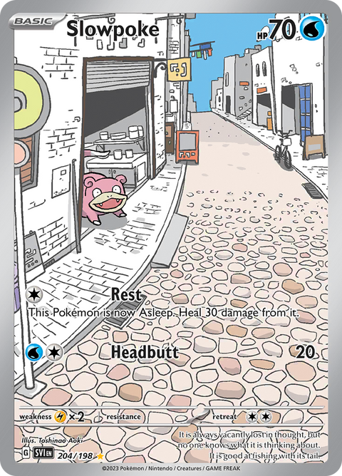 Slowpoke 204/198 from Scarlet & Violet (SVI) - Illustration Rare English Pokémon TCG single card