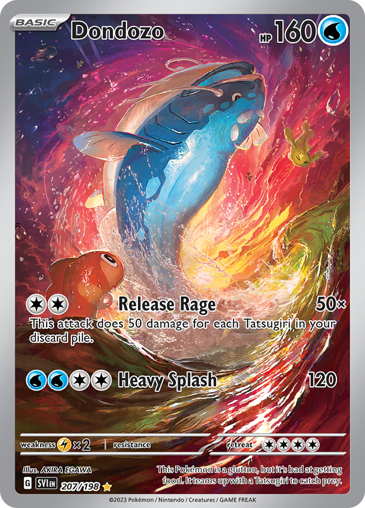 Dondozo 207/198 from Scarlet & Violet (SVI) - Illustration Rare English Pokémon TCG single card