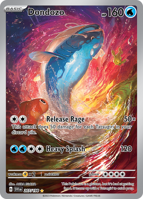 Dondozo 207/198 from Scarlet & Violet (SVI) - Illustration Rare English Pokémon TCG single card