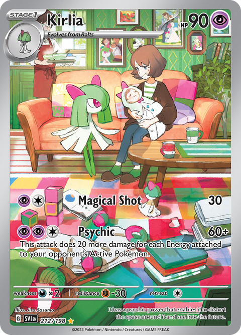 Kirlia 212/198 from Scarlet & Violet (SVI) - Illustration Rare English Pokémon TCG single card