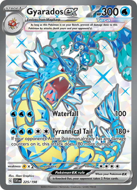 Gyarados ex 225/198 from Scarlet & Violet (SVI) - Ultra Rare English Pokémon TCG single card
