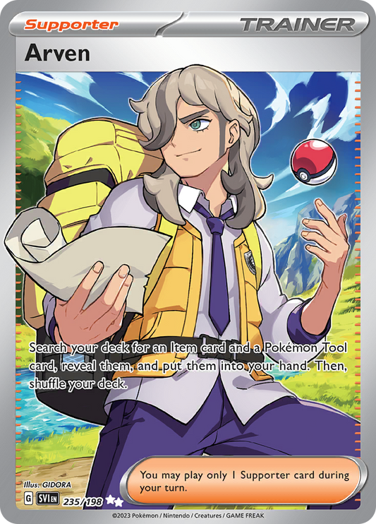Arven 235/198 from Scarlet & Violet (SVI) - Ultra Rare English Pokémon TCG single card