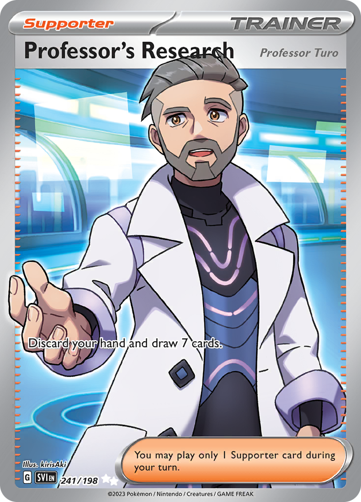 Professor's Research 241/198 from Scarlet & Violet (SVI) - Ultra Rare English Pokémon TCG single card