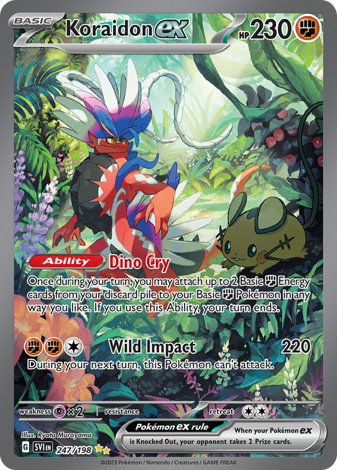Koraidon ex 247/198 from Scarlet & Violet (SVI) - Special Illustration Rare English Pokémon TCG single card