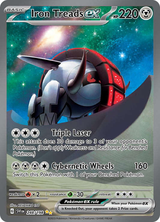 Iron Treads ex 248/198 from Scarlet & Violet (SVI) - Special Illustration Rare English Pokémon TCG single card