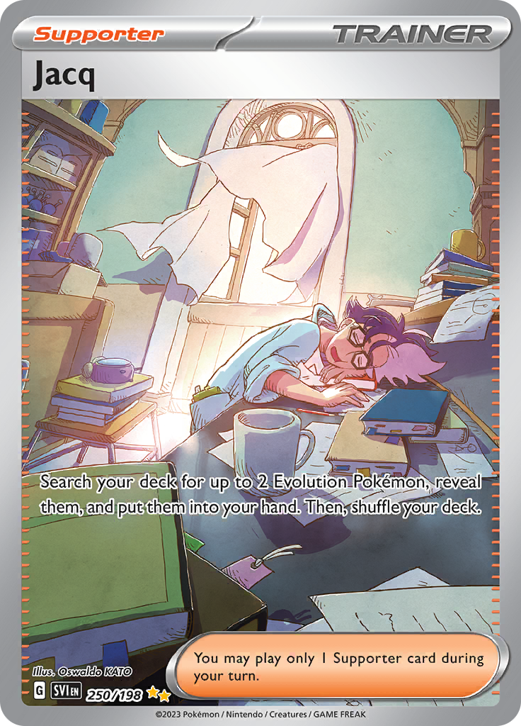 Jacq 250/198 from Scarlet & Violet (SVI) - Special Illustration Rare English Pokémon TCG single card