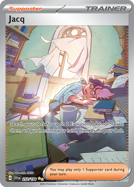 Jacq 250/198 from Scarlet & Violet (SVI) - Special Illustration Rare English Pokémon TCG single card