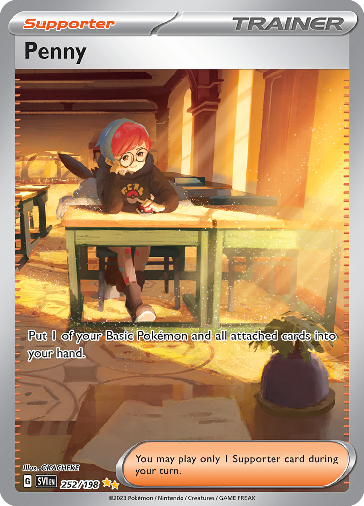 Penny 252/198 from Scarlet & Violet (SVI) - Special Illustration Rare English Pokémon TCG single card