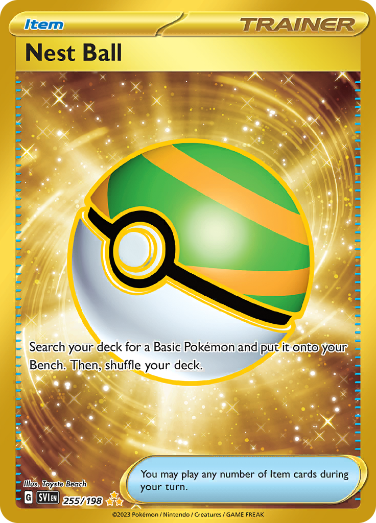 Nest Ball 255/198 from Scarlet & Violet (SVI) - Hyper Rare English Pokémon TCG single card