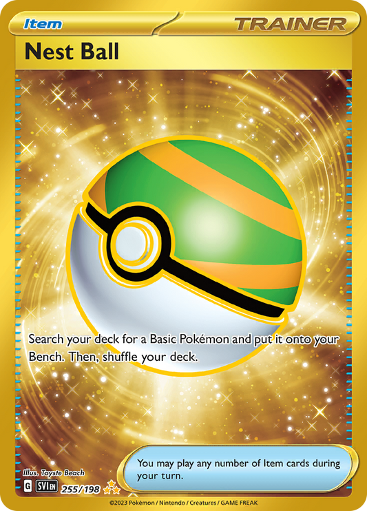 Nest Ball 255/198 from Scarlet & Violet (SVI) - Hyper Rare English Pokémon TCG single card
