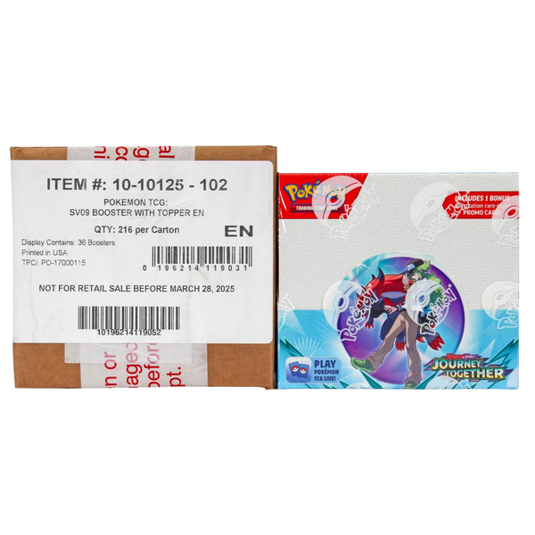 Pokémon TCG: Journey Together (JTG) Sealed Case - English