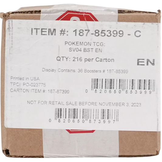 Pokémon TCG: Paradox Rift (PAR) Sealed Case - English