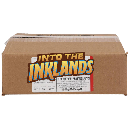 into the inklands booster box case Ravensburger Disney Lorcana TCG: Pack Display | 24 Packs with 12 Trading Cards Each | Ideal for Collectors & Disney Fans allowing players to build decks using only the cards from this pack Disney Lorcana Set 3: Into