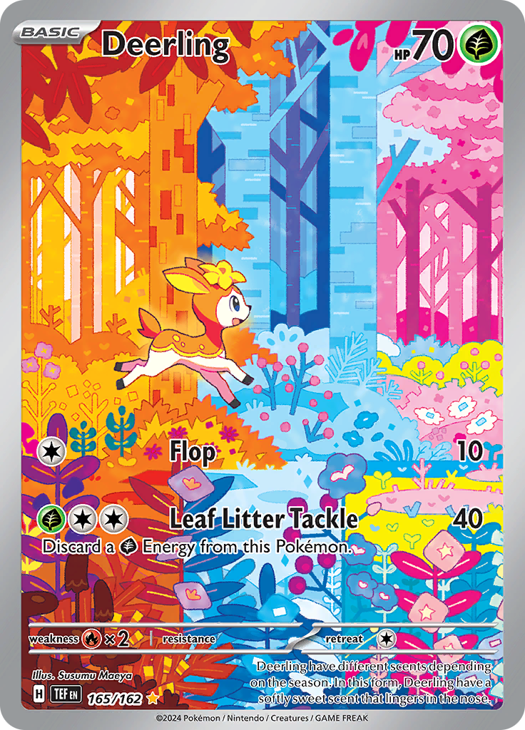 Deerling 165/162 from Temporal Forces (TEF) - Illustration Rare English Pokémon TCG single card